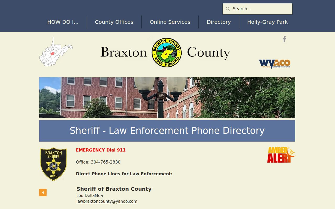 Braxton County arrest records hours and report prices