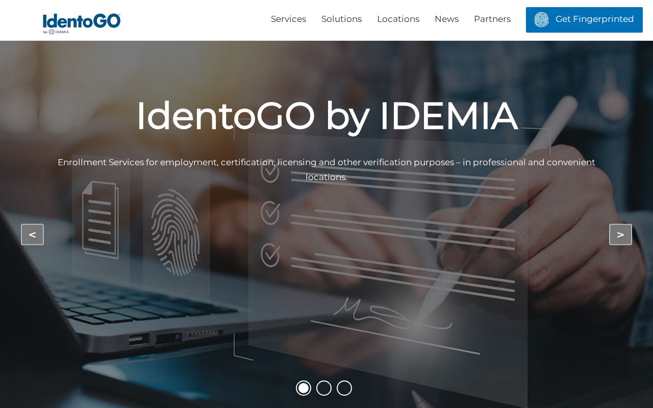 IdentoGO fingerprint appointment channel for Braxton County criminal history